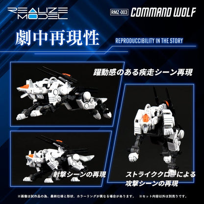 Zoids Plastic Model Kit 1/100 RMZ-003 Command Wolf 16 cm Image 4