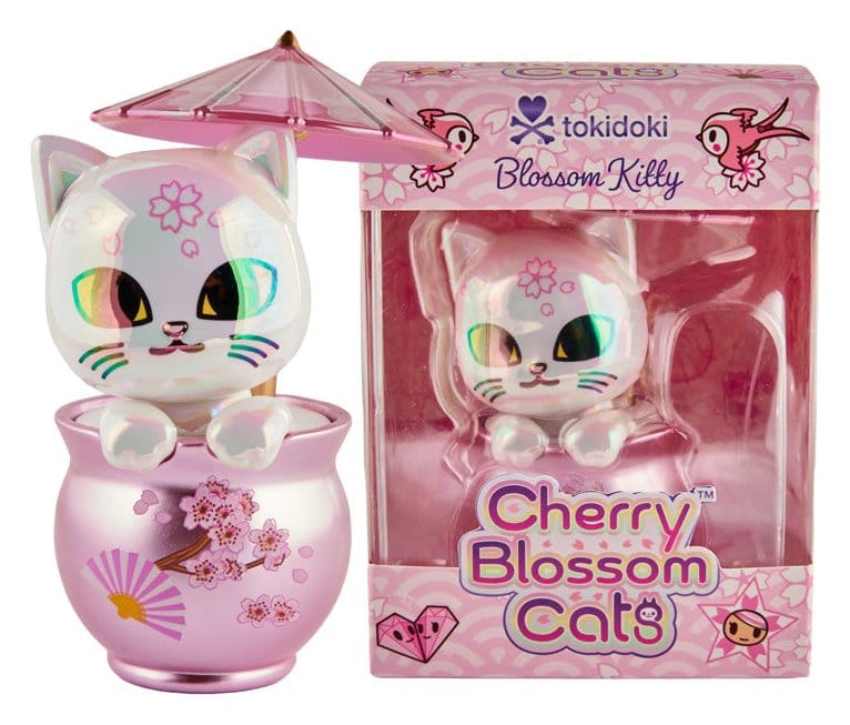 Cherry Blossom Cats Window Box Figur Kitty Special Edition Image 4