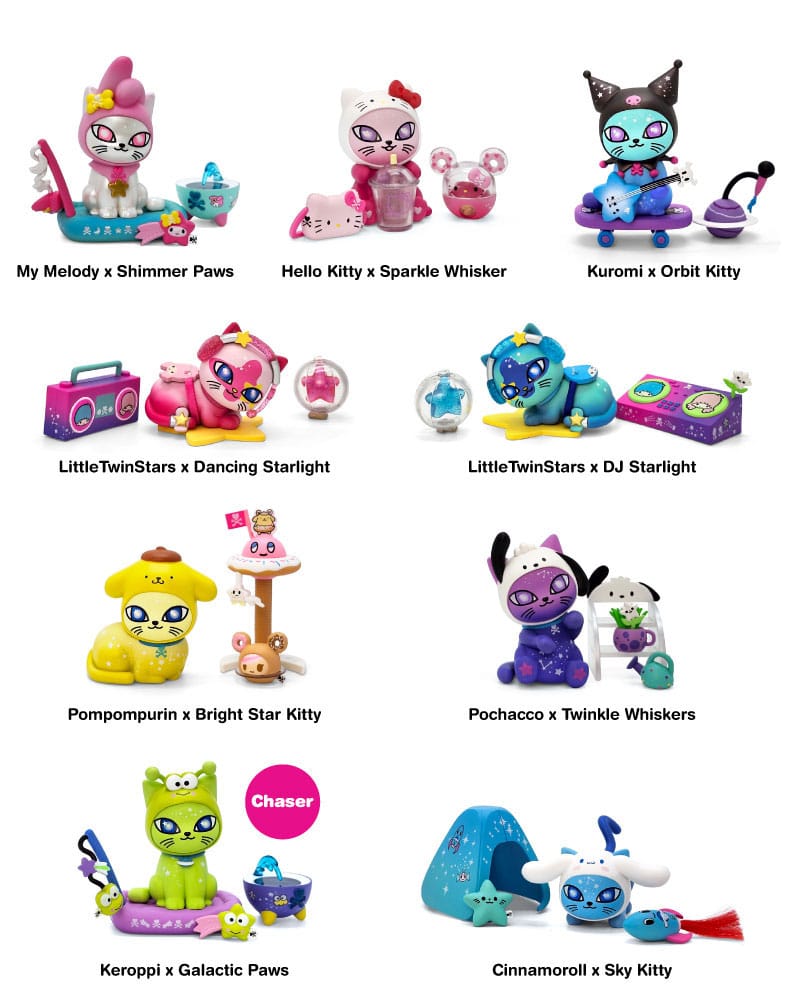 Hello Kitty Blind Box Figuren Sortiment Galactic Cats x Hello Kitty & Friends 7 cm (8) Image 1