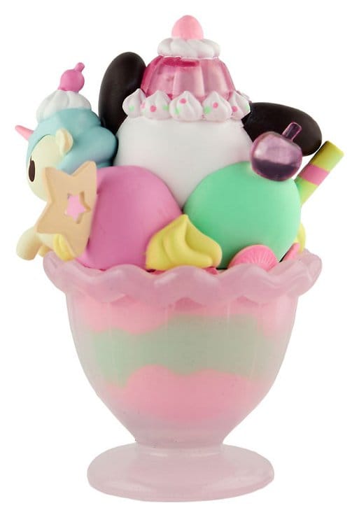 Hello Kitty & Friends Window Box Figur Fast Food Pochacco Pink Unicorn Sundae 9 cm Image 3