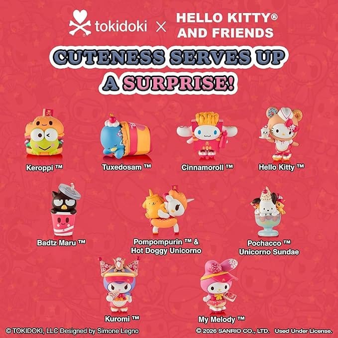 Hello Kitty & Friends Blind Box Figuren Sortiment Fast Food 7 cm (8) Image 6