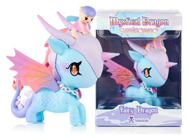 Unicorno Window Box Figur Mystical Dragon Line Fairy Dragon 8 cm Image 4