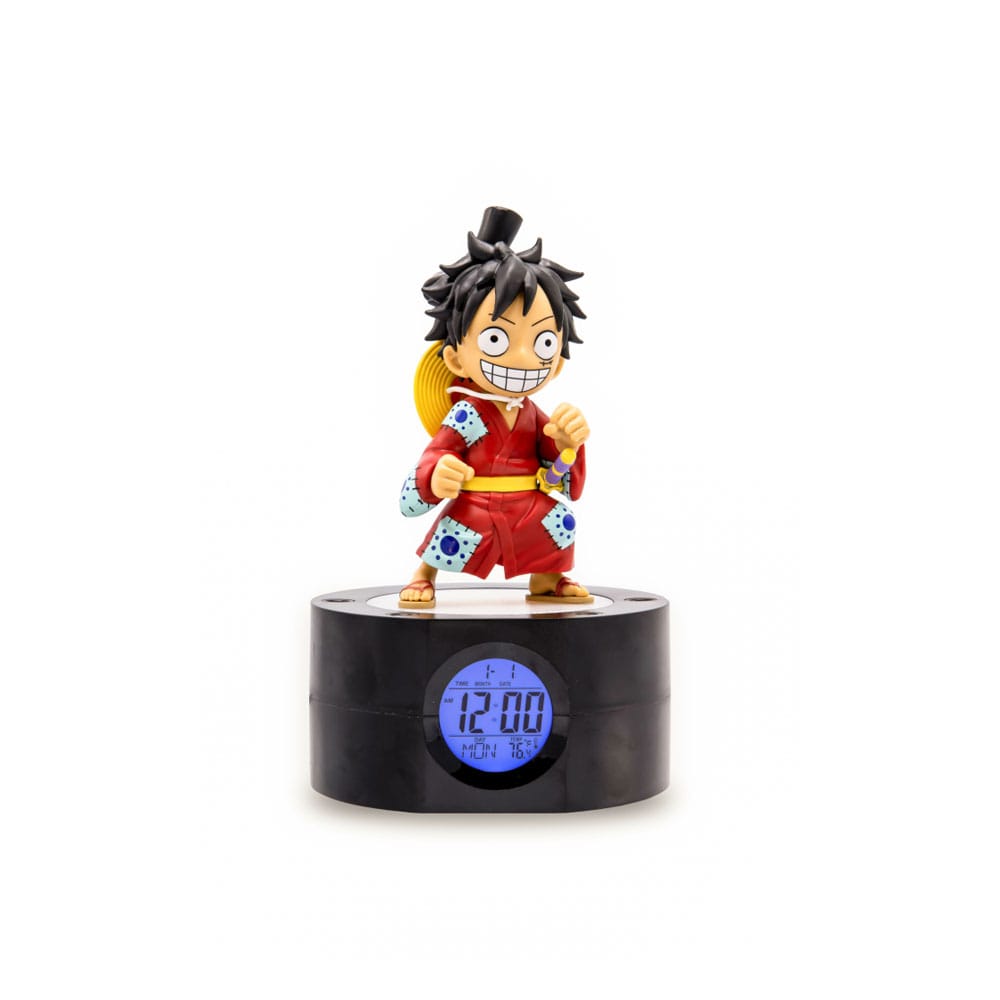 One Piece Wecker mit Leuchtfunktion Ruffy 18 cm Image