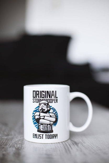 Original Stormtrooper Tasse Enlist Today White Image 3