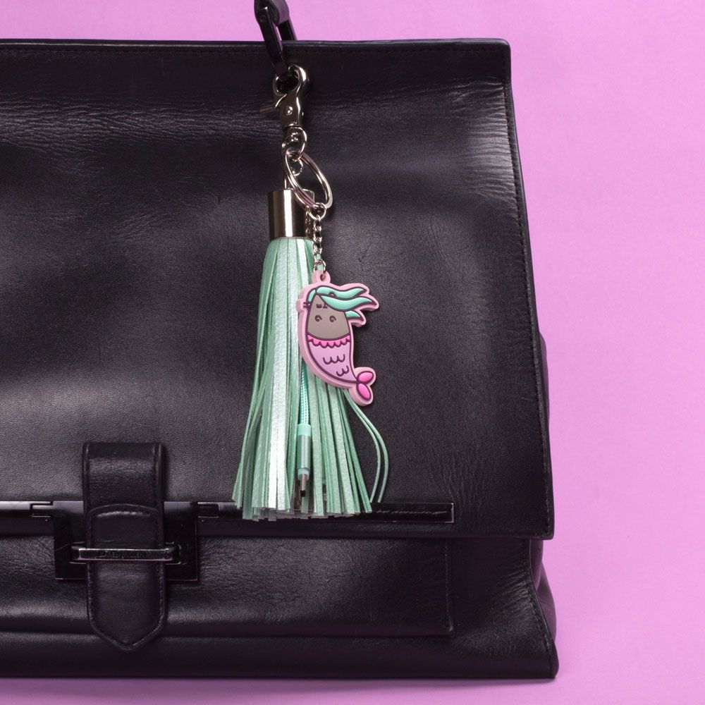 Pusheen USB Ladekabel 3in1 mit Schlüsselanhänger Tassel Image 3