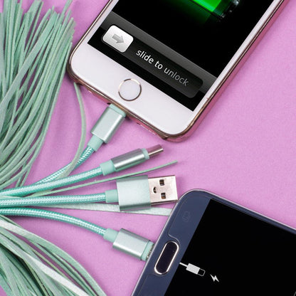 Pusheen USB Ladekabel 3in1 mit Schlüsselanhänger Tassel Image 4