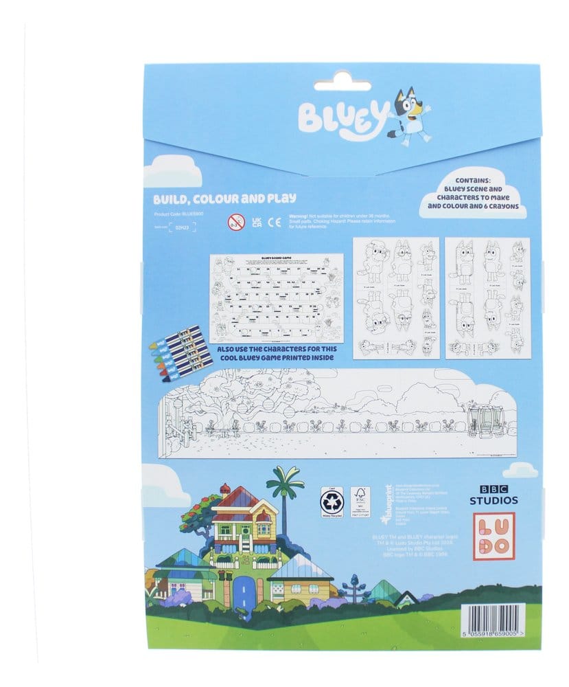 Bluey Ausmal- und Spielwelt Set Image 3