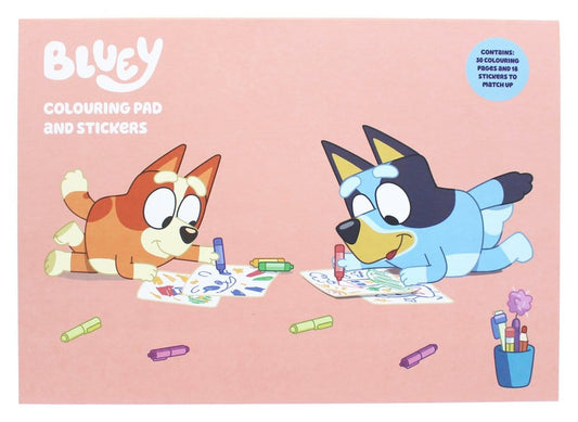 Bluey Malbuch A4 & Sticker Set Image 1