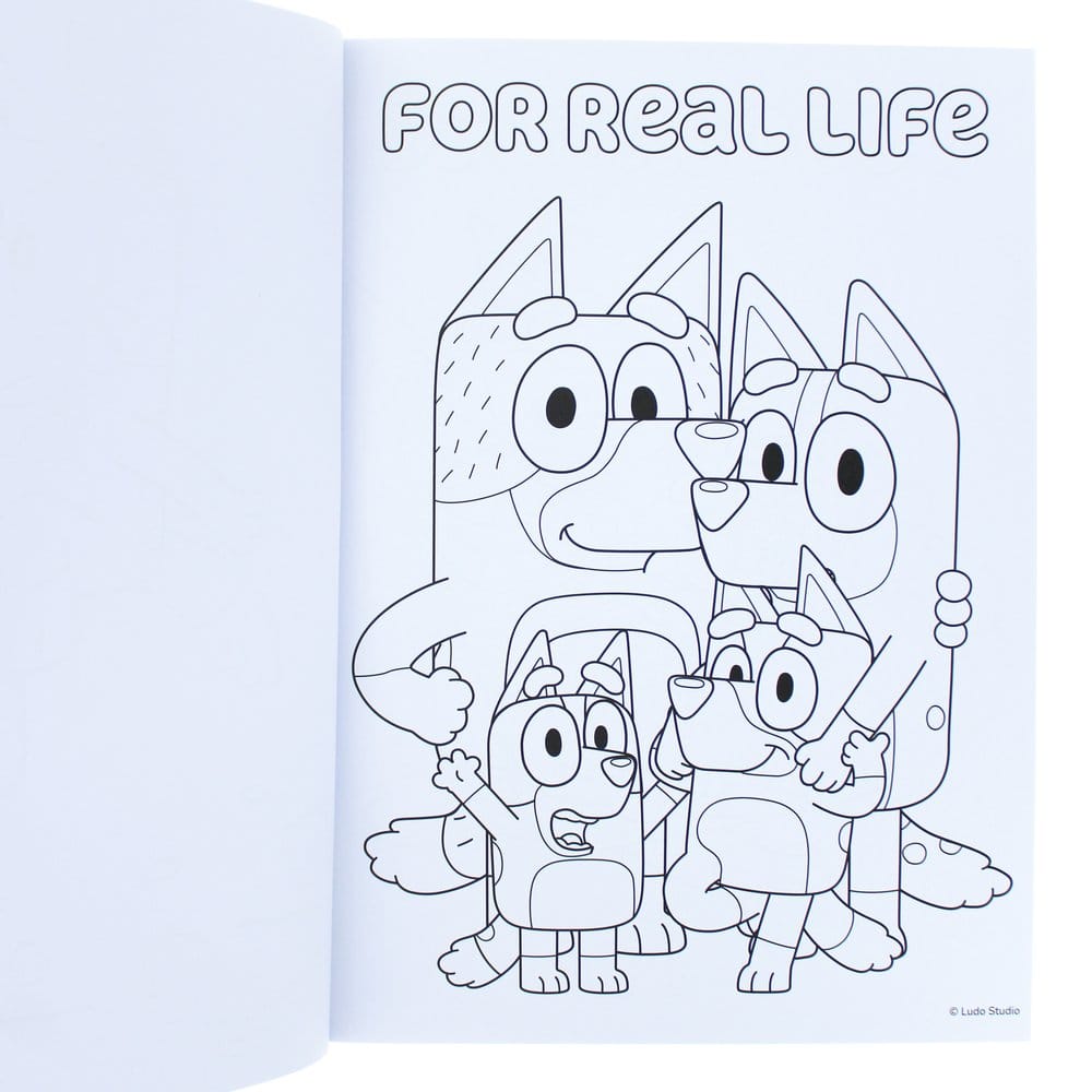 Bluey Malbuch A4 & Sticker Set Image 5
