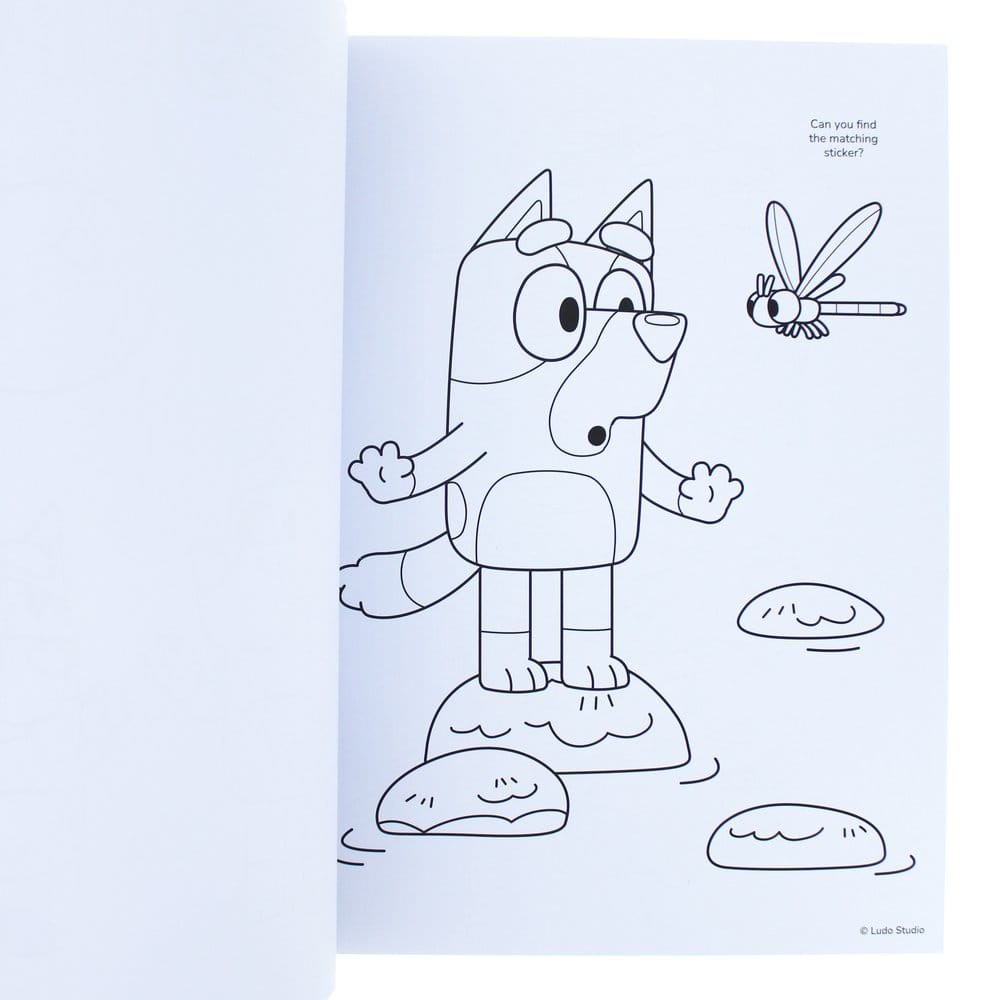 Bluey Malbuch A4 & Sticker Set Image 6