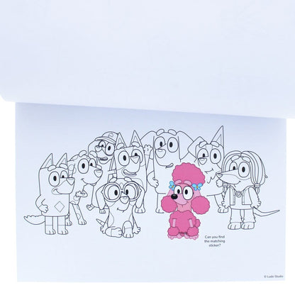 Bluey Malbuch A4 & Sticker Set Image 7
