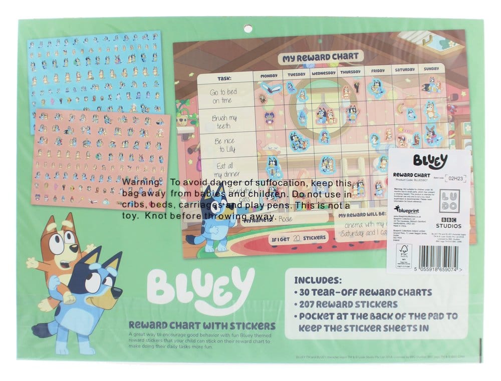 Bluey Belohnungsplan-Set Image 3