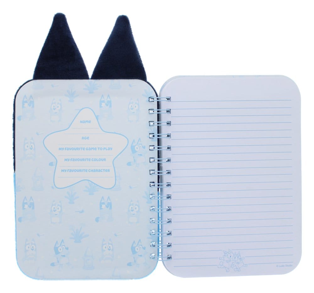 Bluey Plüsch Notizbuch Blau Image 3