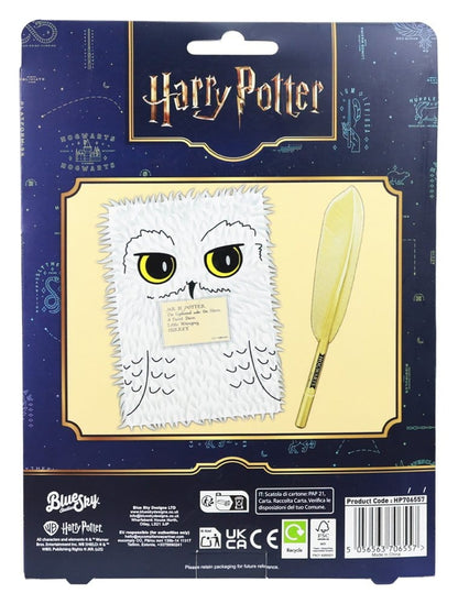 Harry Potter Plüsch Notizbuch Set mit Stift Hedwig Magical Locations Image 4