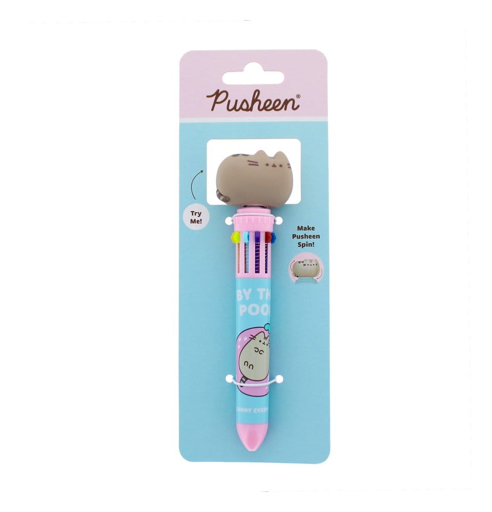 Pusheen Mehrfarbiger Stift Spinny By The Pool Blau Image 1