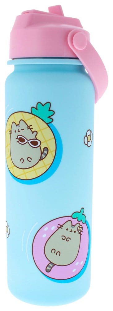 Pusheen Trinkflasche Flip Top By The Pool Blau Image 1