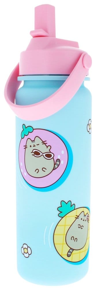 Pusheen Trinkflasche Flip Top By The Pool Blau Image 3