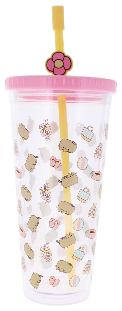 Pusheen Becher mit Strohhalm 700 ml Image 1