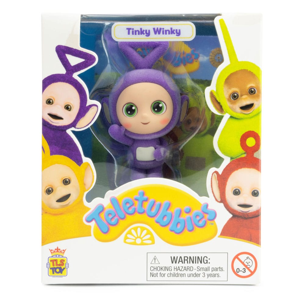 Teletubbies Cheebee Minifigur Tinky Winky Flocked 6 cm Image 4