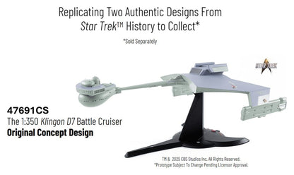 Star Trek TOS DieCast Replik 1/350 Klingon D7 Battle Cruiser Original Concept Design heo EU Exclusive 66 cm Image 2