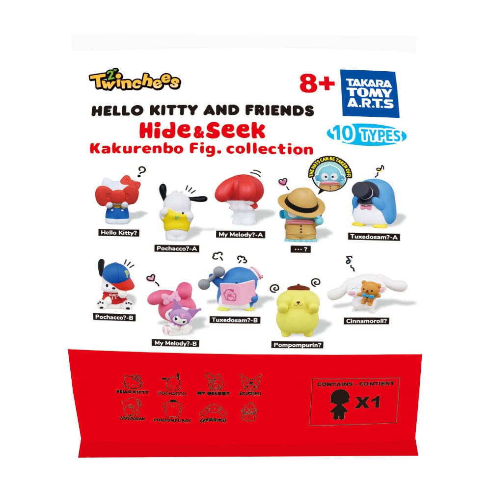 Sanrio Twinchees Minifiguren Hello Kitty & Friends Hide ´n´ Seek 5 cm Display (24) Image 1