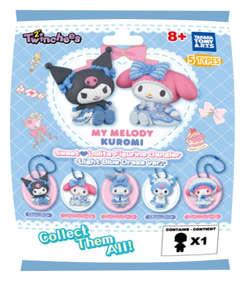 Sanrio Twinchees Minifiguren My Melody x Kuromi Sweet Lolita 5 cm Blind Pack Display (24) Image 7