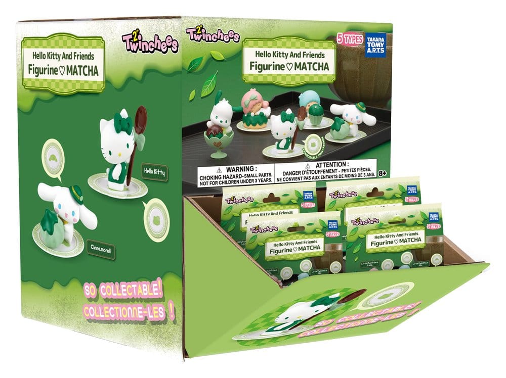 Sanrio Twinchees Minifiguren Hello Kitty & Friends Ich liebe Matcha 5 cm Blind Pack Display (24) Image 7