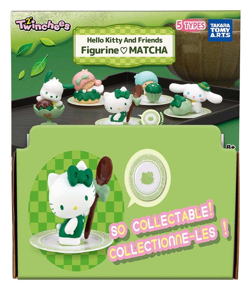 Sanrio Twinchees Minifiguren Hello Kitty & Friends Ich liebe Matcha 5 cm Blind Pack Display (24) Image 8