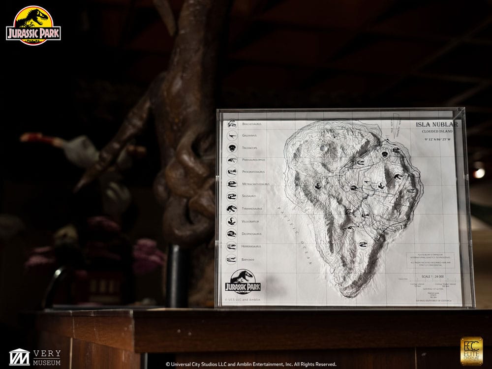 Jurassic Park Topographische Karte Isla Nublar Image 9