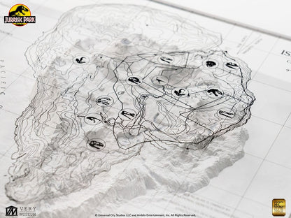 Jurassic Park Topographische Karte Isla Nublar Image 17