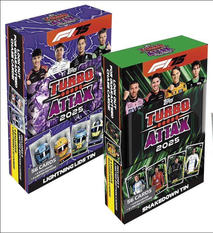Formel 1 Turbo Attax TCG 2025 F1 Mega Tin Display (6) *Deutsche Version* Image