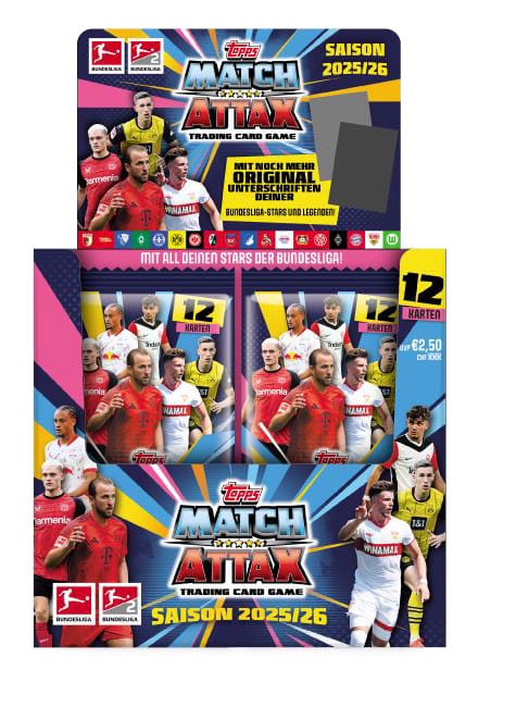 Bundesliga Match Attax Trading Cards 2025/26 Booster Display (36) Image
