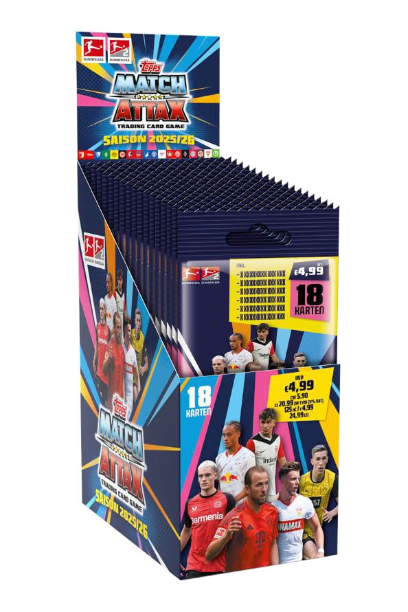 Bundesliga Match Attax Trading Cards 2025/26 Power Pack Display (14) Image