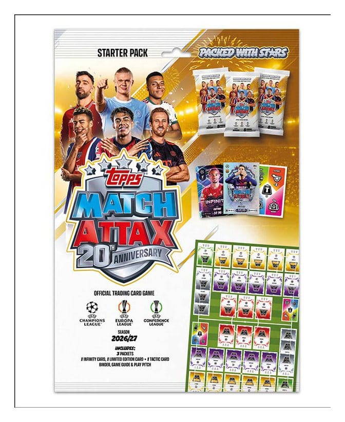 UEFA Club Competition Match Attax 2026/27 Sammelkarten Starterpack Image