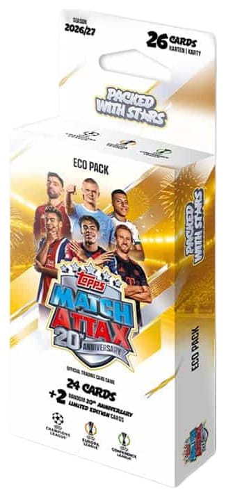 UEFA Club Competition Match Attax 2026/27 Sammelkarten Eco Pack Image