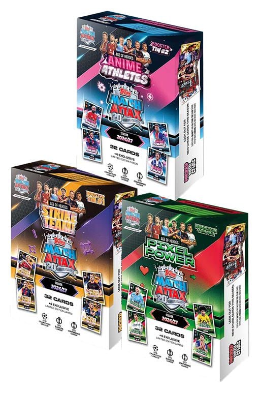 UEFA Club Competition Match Attax 2026/27 Sammelkarten Age of Heroes Mini Tin Image