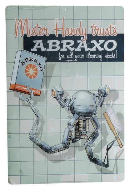 Fallout Me­tall­schild Mr. Handy Image 1