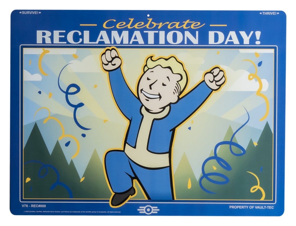 Fallout Me­tall­schild Reclamation Day Image 1