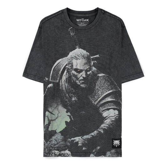 The Witcher Wild Hunt T-Shirt Geralt Washed  Größe XL Image 1