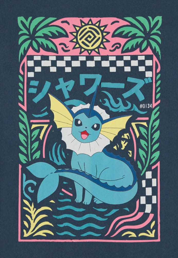 Pokémon T-Shirt Navy Aquana Größe L Image 3