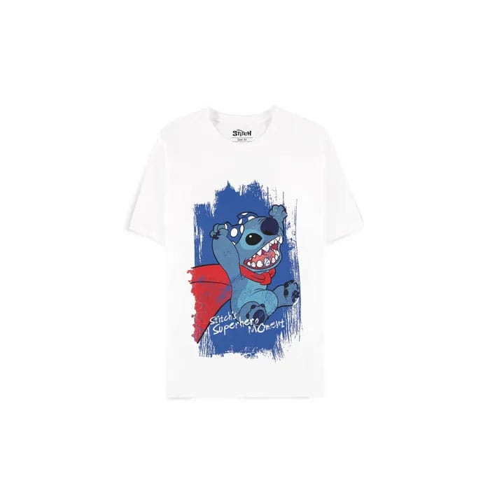 Lilo & Stitch T-Shirt Superhero White  Größe L Image