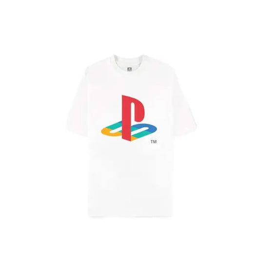 PlayStation T-Shirt Logo White Loose Fit Größe L Image 1