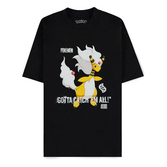 Pokémon Mega Evolutions T-Shirt Mega Ampharos Gotta Catch Em All Größe M Image