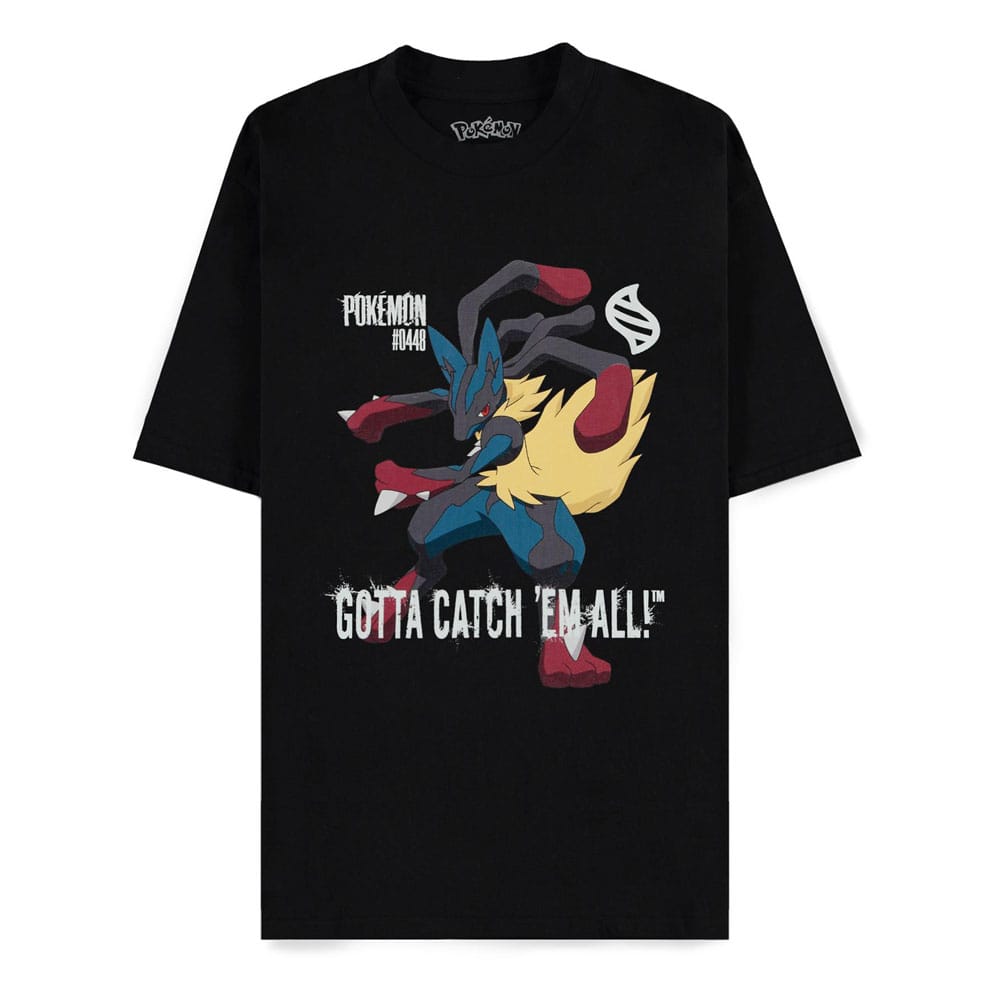 Pokémon Mega Evolutions T-Shirt Mega Lucario Gotta Catch Em All Größe M Image