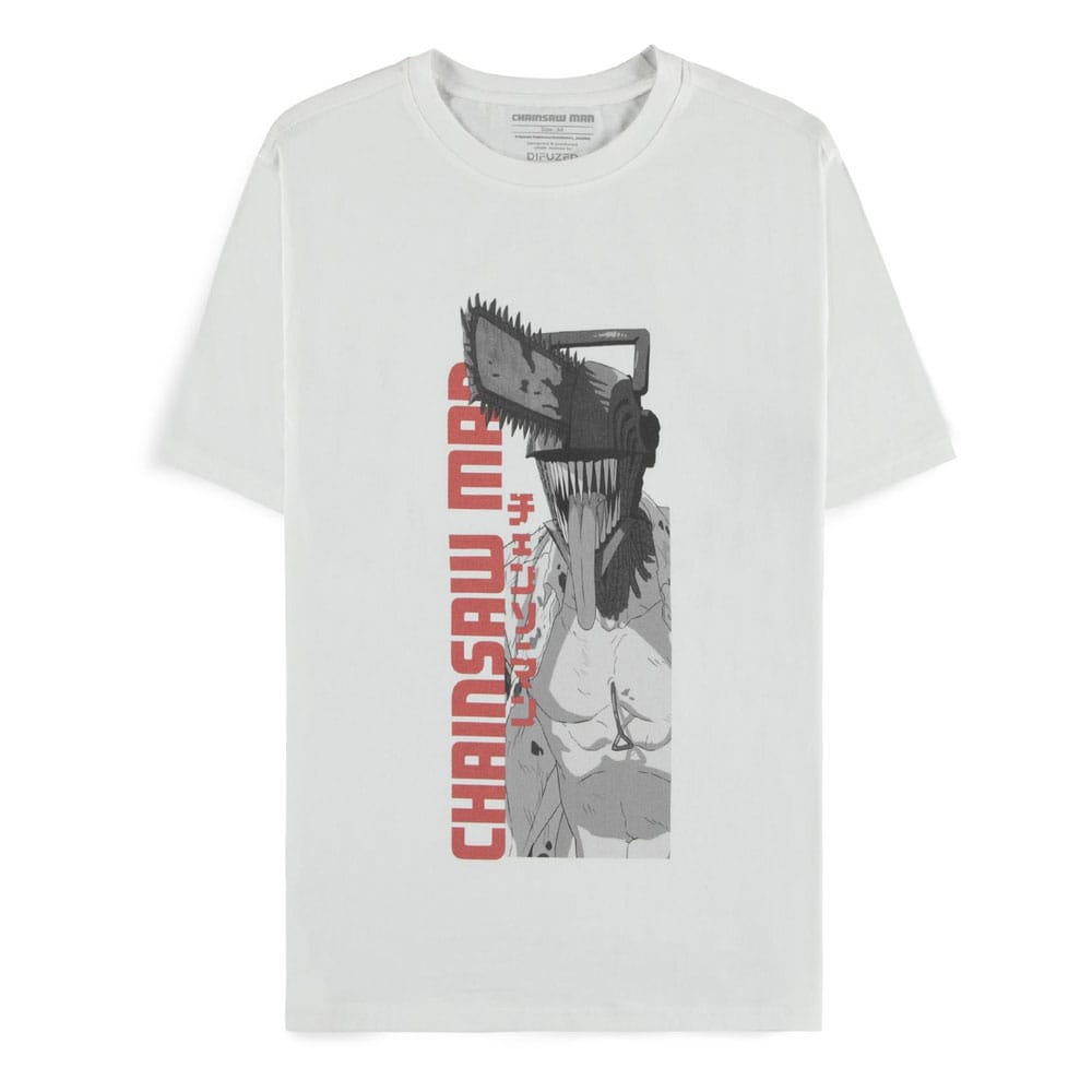 Chainsaw Man T-Shirt Chainsaw Man White  Größe XL Image 1