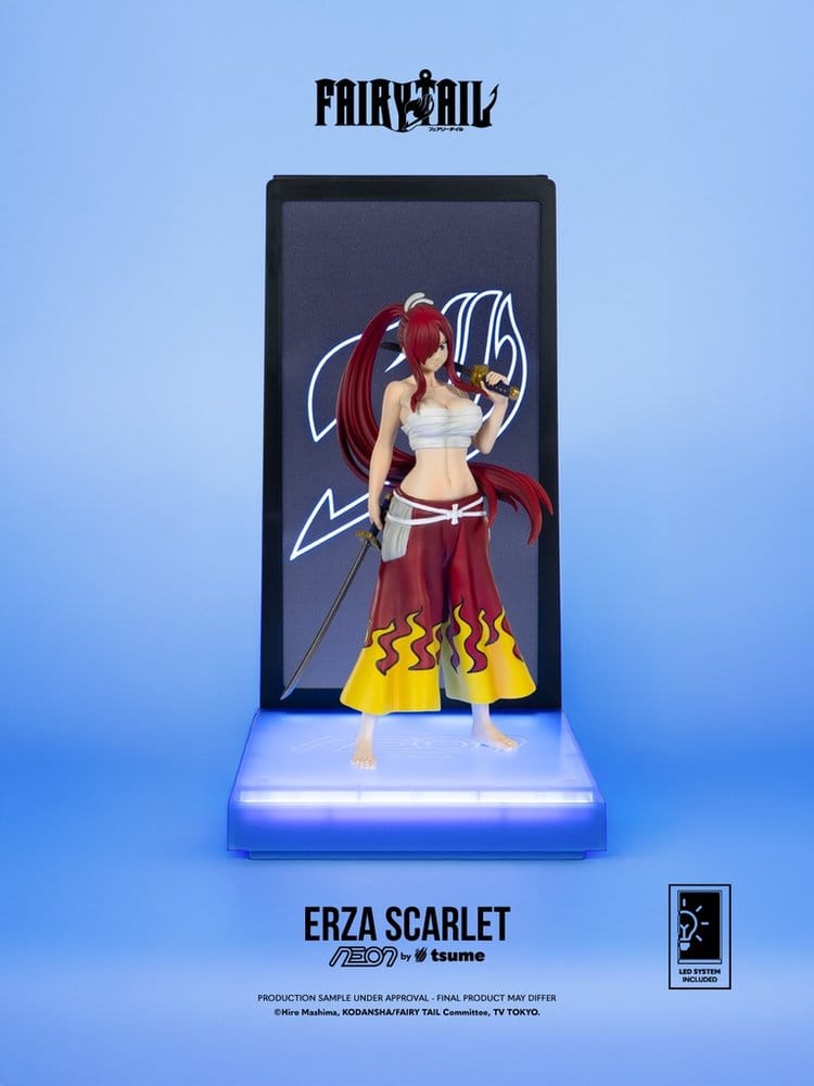 Fairy Tail Neon Figur 1/9 Erza Scarlet 25 cm Image 1
