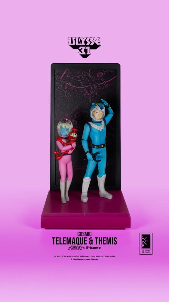 Ulysse 31 Neon Figur 1/9 Telemachus & Themis Cosmic Version 20 cm Image 1