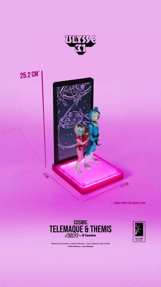 Ulysse 31 Neon Figur 1/9 Telemachus & Themis Cosmic Version 20 cm Image 8
