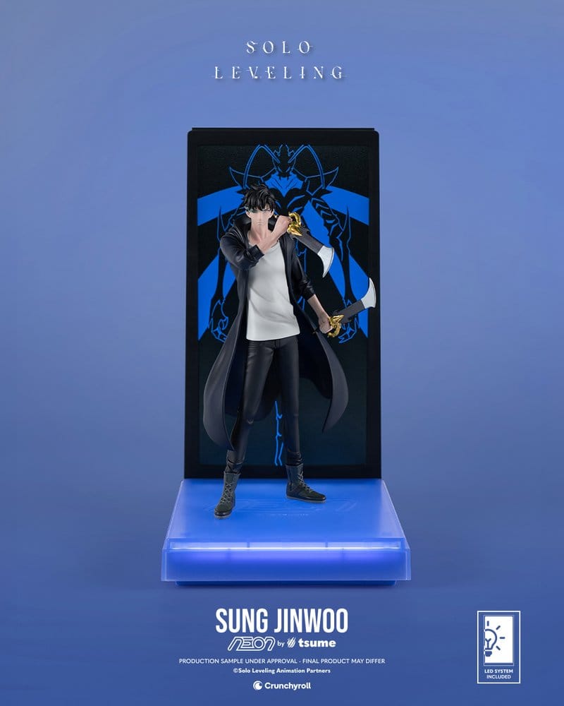 Solo Leveling Neon Figur 1/9 Sung Jinwoo 20 cm Image 3