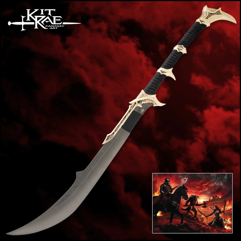 Kit Rae Swords of the Ancients Replik Savathos-Mithrodin Kriegsschwert Gold Version 111 cm Image 1